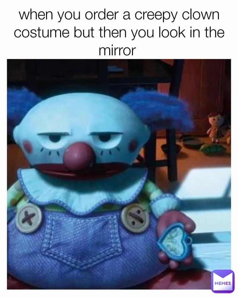 A blank clown meme template ready for use.
