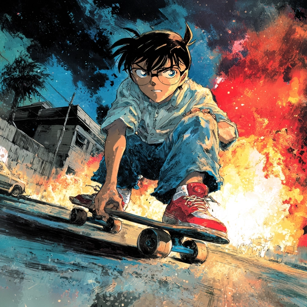 Professor Agasa invents gadgets to help Conan in cases