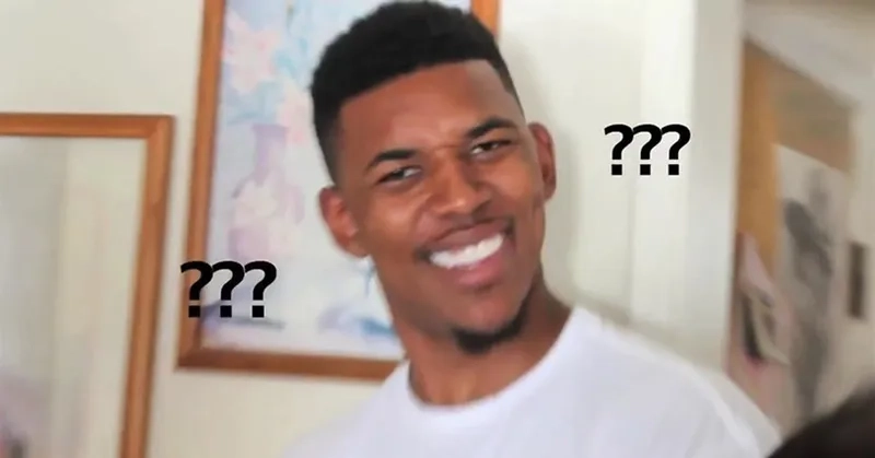 The classic confused math lady meme