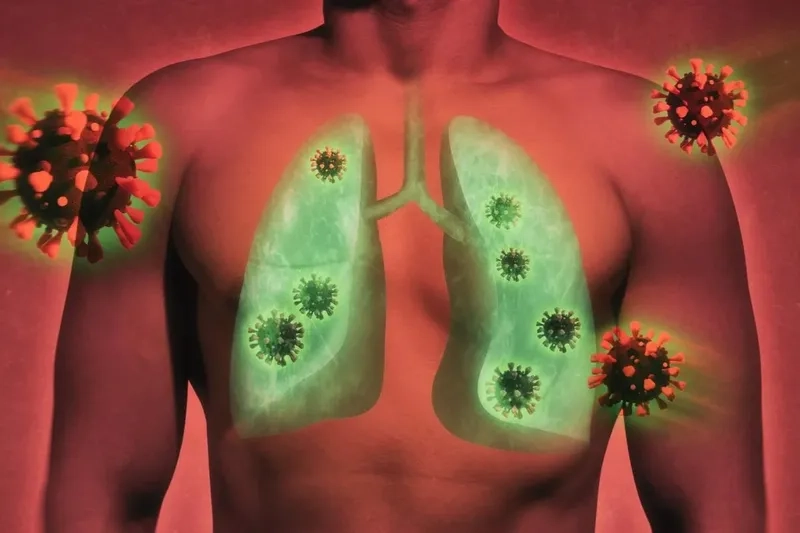  Vial and syringe representing a COVID-19 vaccine