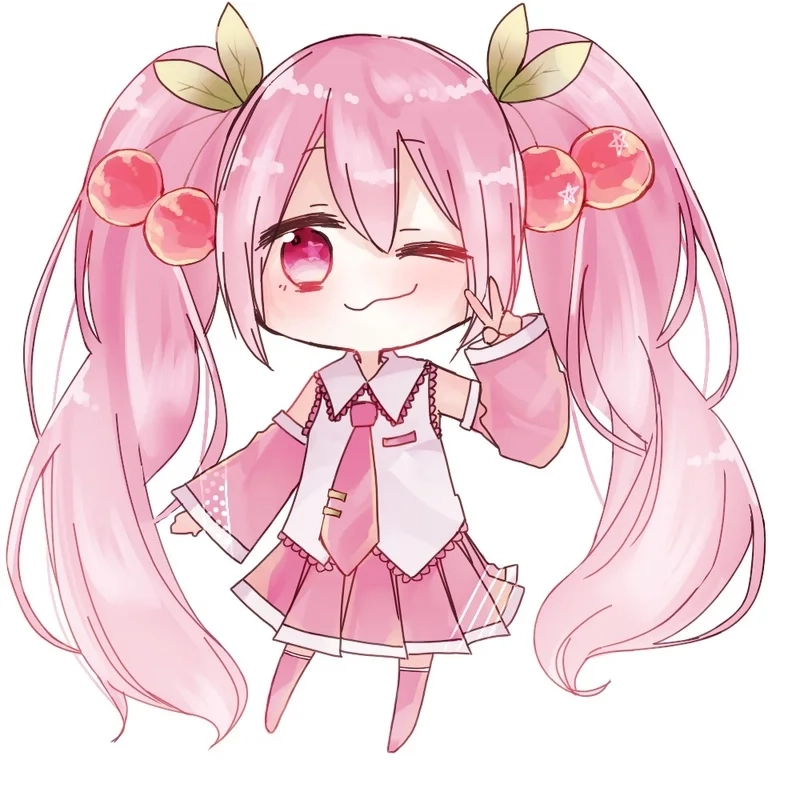 Stand out with colors in cute female anime images and pink hair anime girl