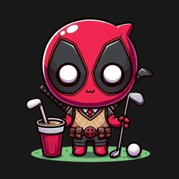 Deadpool chibi image shows mischievous cuteness