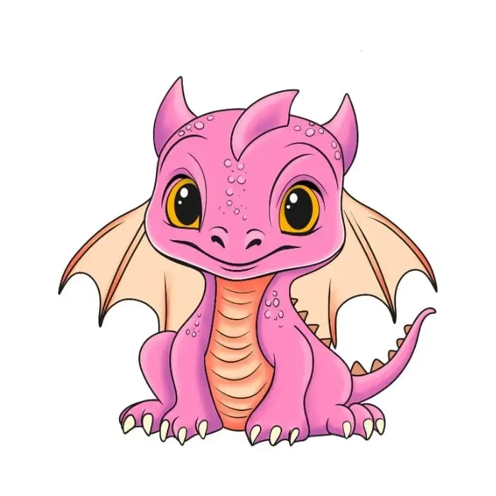 Chibi dragon sticker full of fantasy fun
