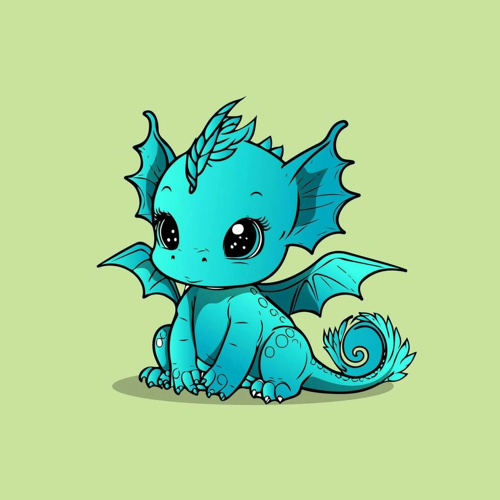 Dragon chibi bringing fantasy to adorable life