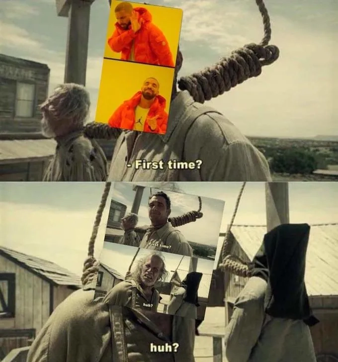 This scene is also known as the so you're saying meme