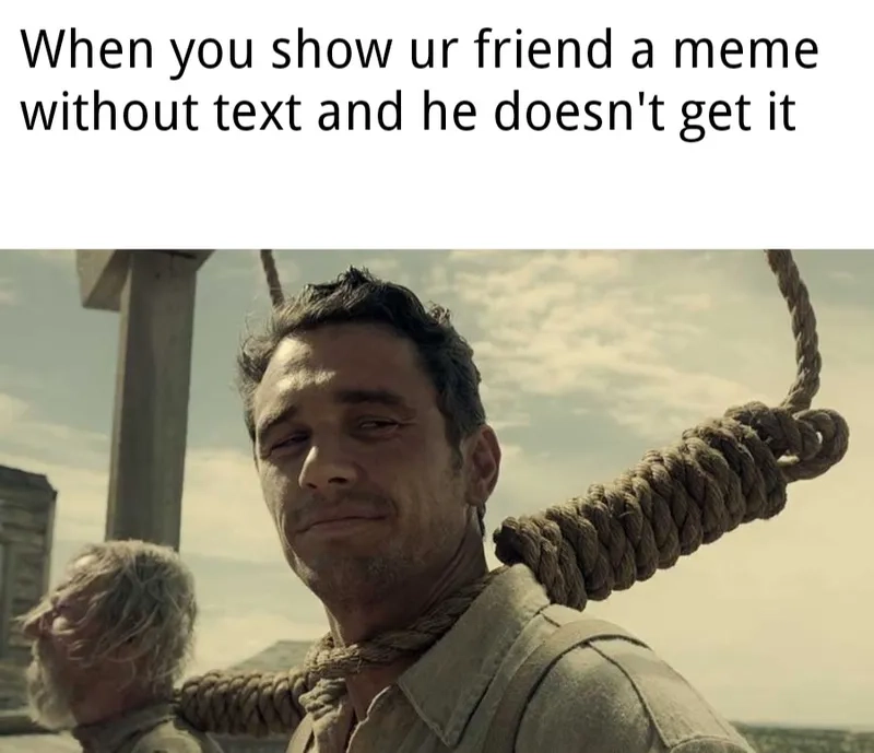 The classic james franco first time meme never gets old