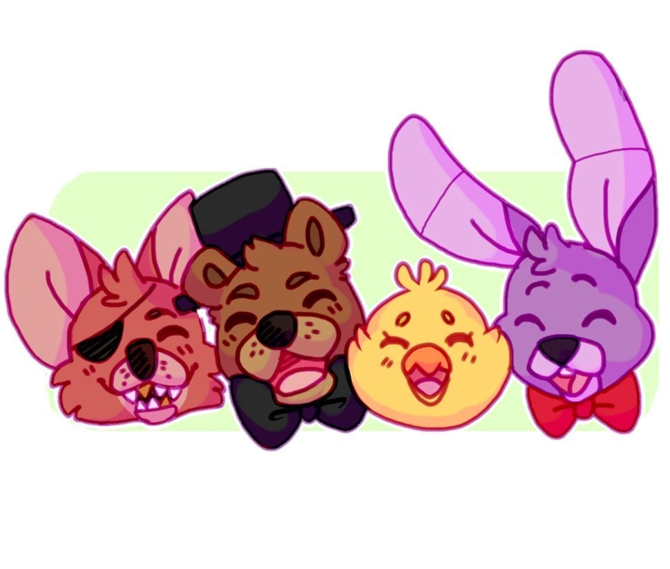FNAF chibi drawing captures playful spooky details