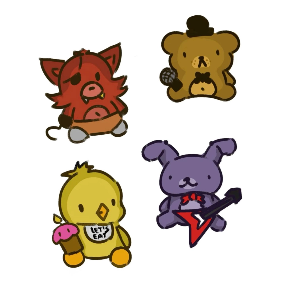 Cute FNAF chibi melts hearts with eerie charm