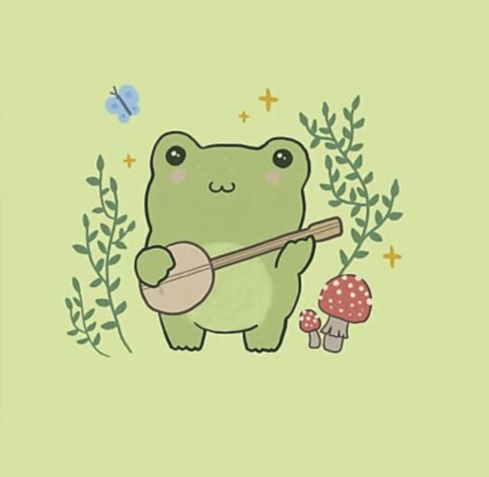 Chibi frog keychain cute and handy