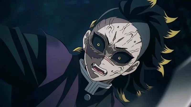 Genya demon slayer shows his fierce combat skills