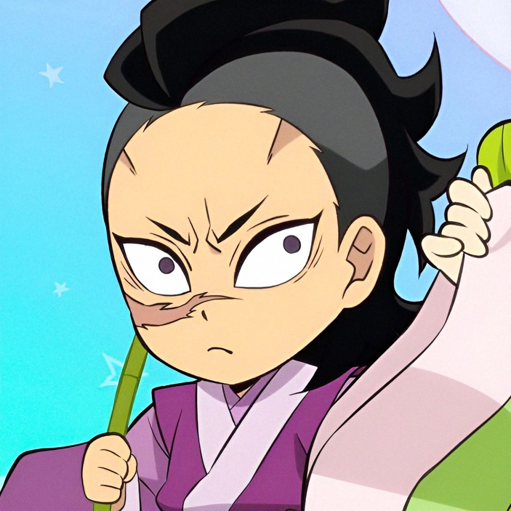 Playful charm shows in Genya chibi cute look