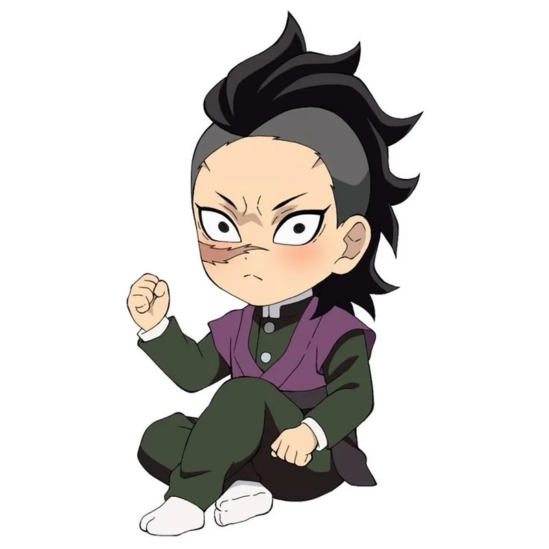 Creative strokes flow in Genya chibi drawing