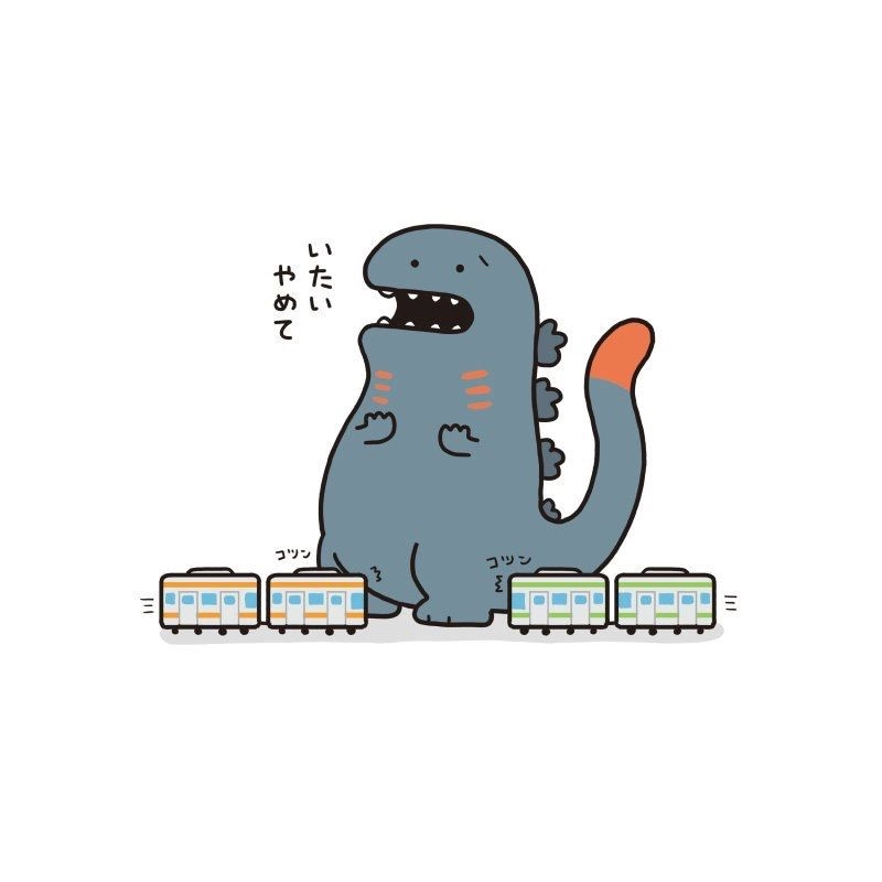 Godzilla chibi drawing captures cute details