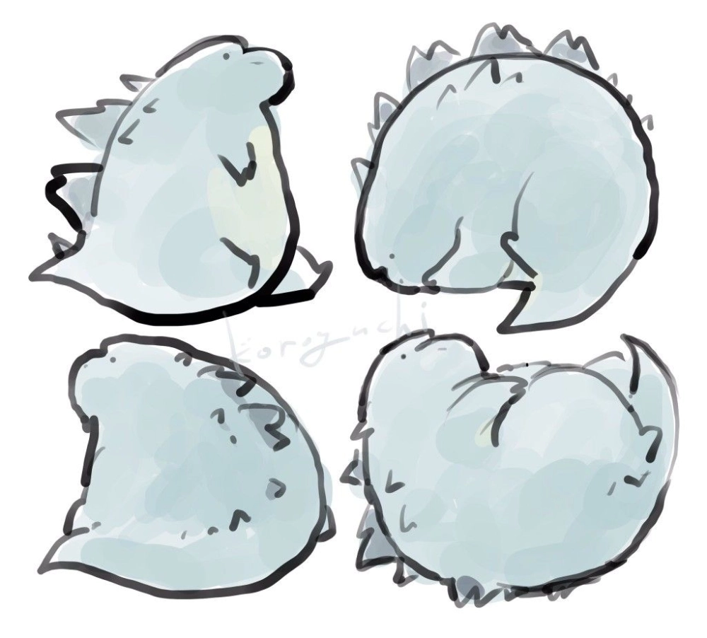 Cute godzilla chibi melts hearts with charm