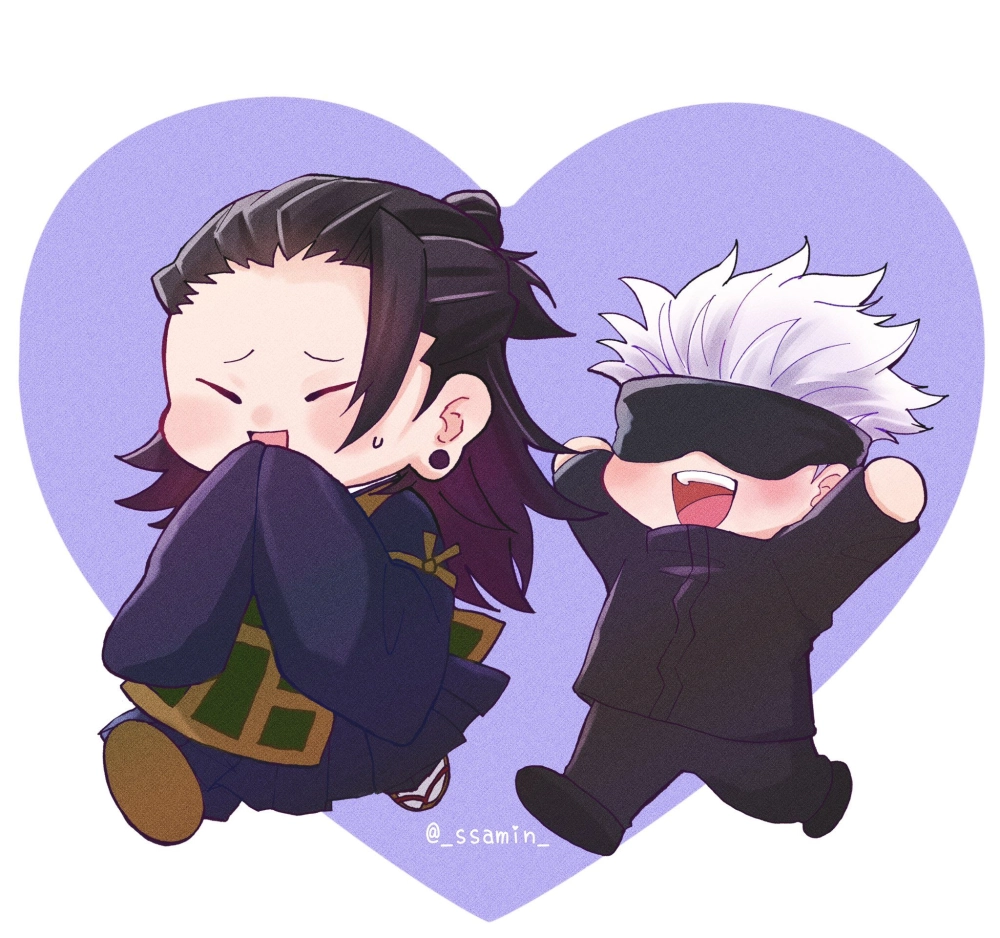 Gojo Geto forever chibi shining with bond