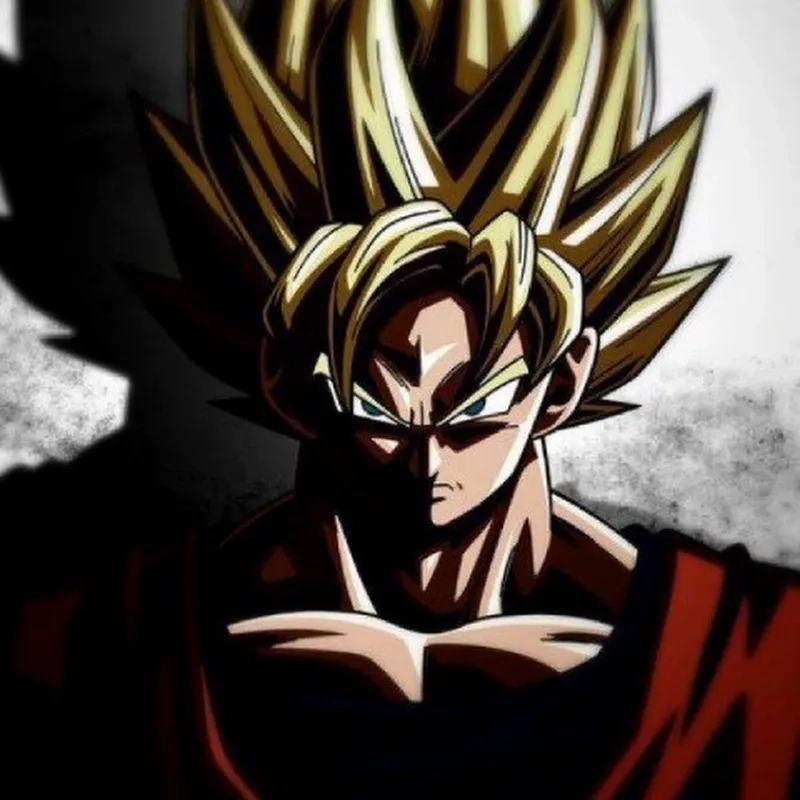 A classic goku turning super saiyan meme