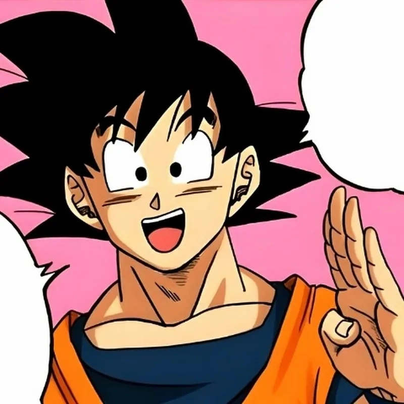 A pensive moment with the goku thinking meme