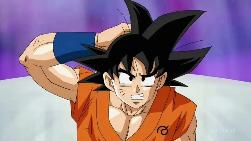 The legendary goku turning super saiyan meme