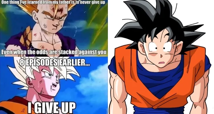 The thoughtful goku thinking meme