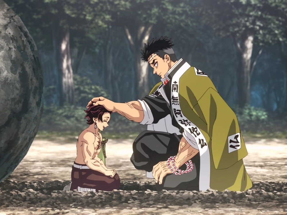 The Gyomei eye reveals Gyomei strength and sorrow