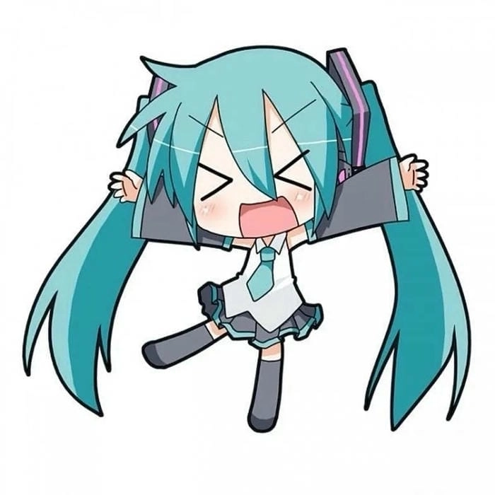 Hatsune Miku chibi download fits any fan project