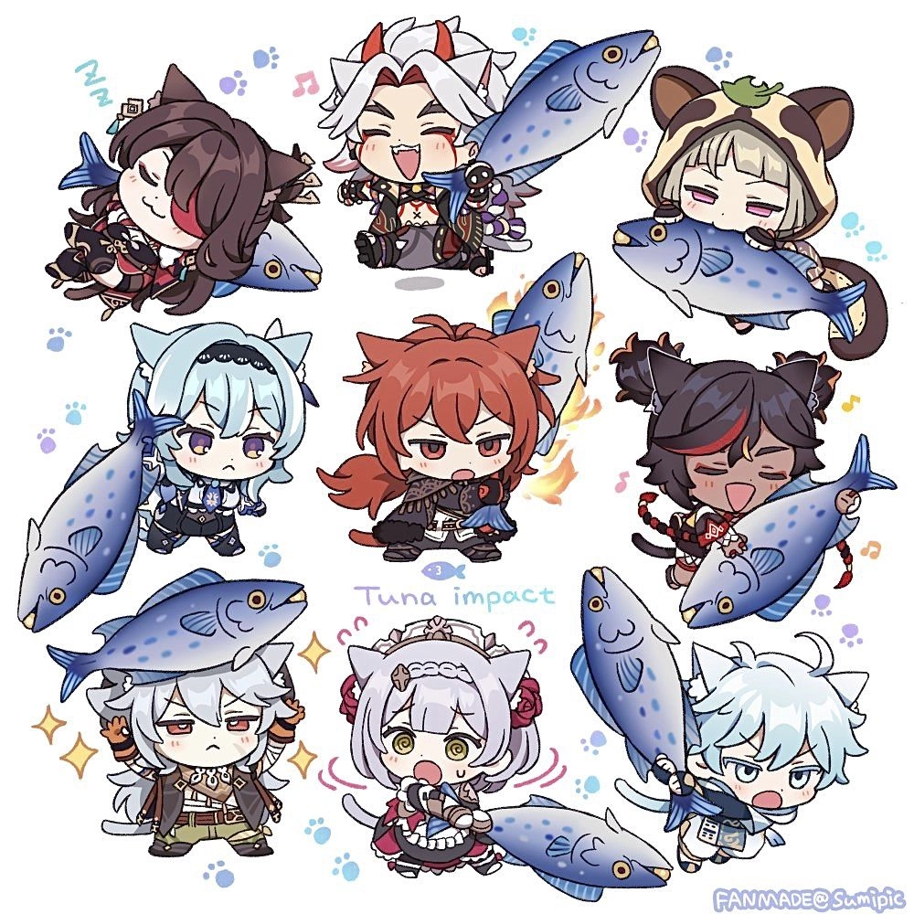 Honkai Star Rail chibi fanart spreads joy