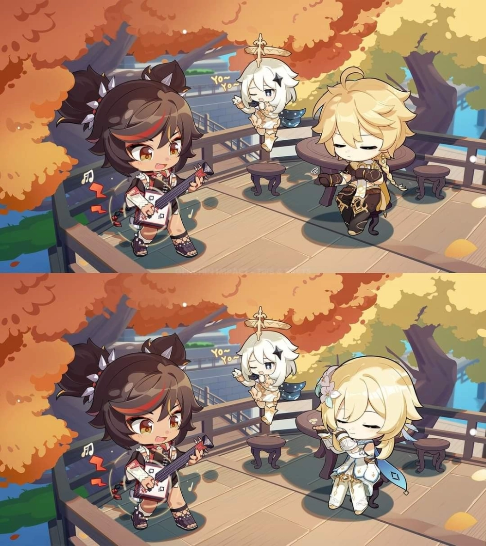 Honkai Star Rail chibi art glows with charm