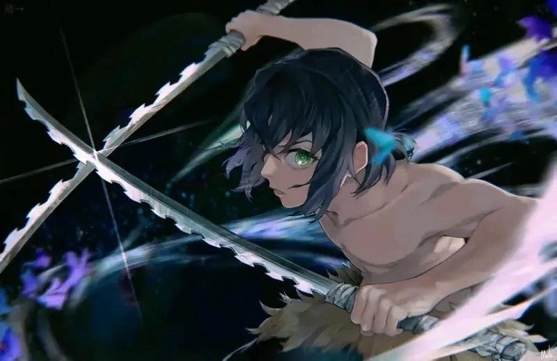 Inosuke manga panels show his bold adventures