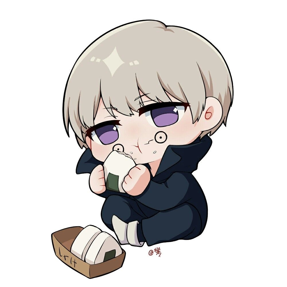 Chibi inumaki toge charming pose delightful view