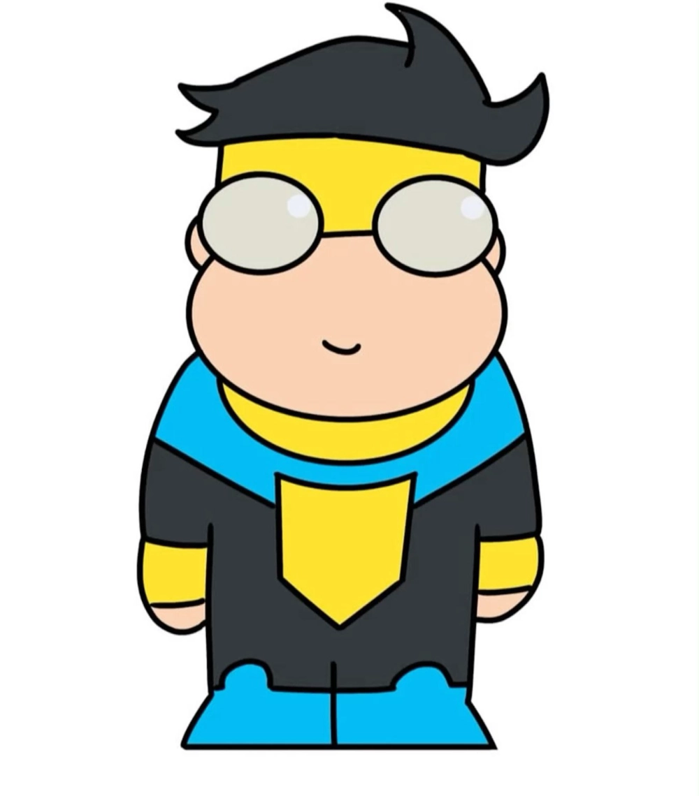 Invincible chibi character designs look uniquev