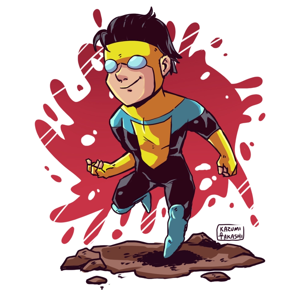 Invincible chibi drawing captures heroic charm
