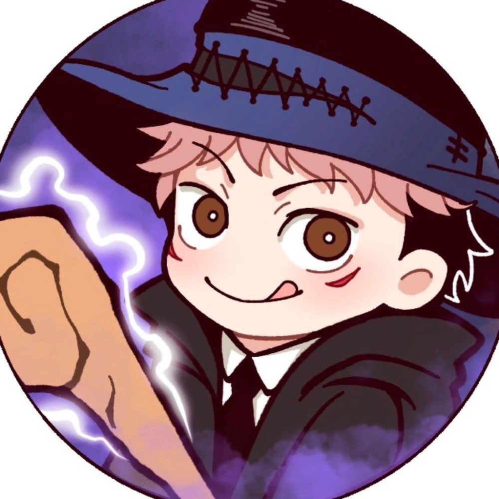 Yuji Itadori chibi playful aura bright and sweet