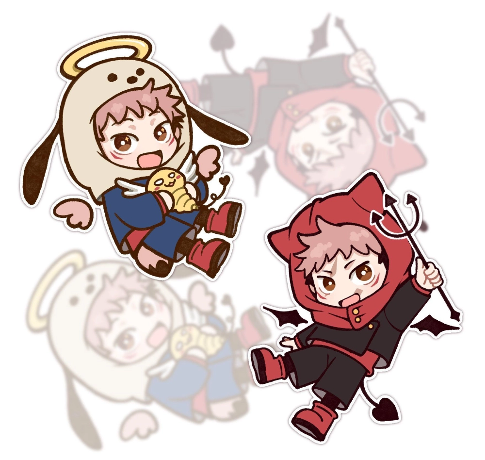 Itadori Yuji chibi drawing crafted with pure love