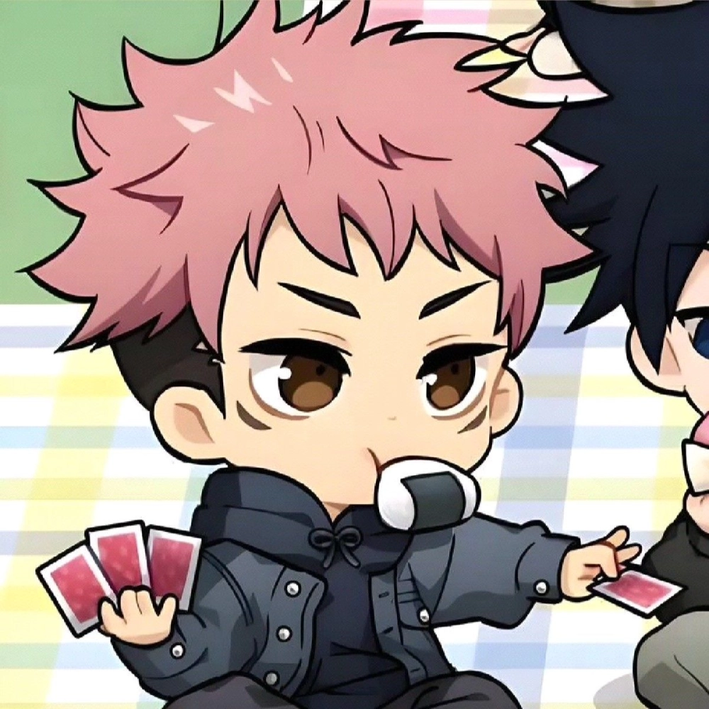 Itadori yuji chibi glowing charm in small form