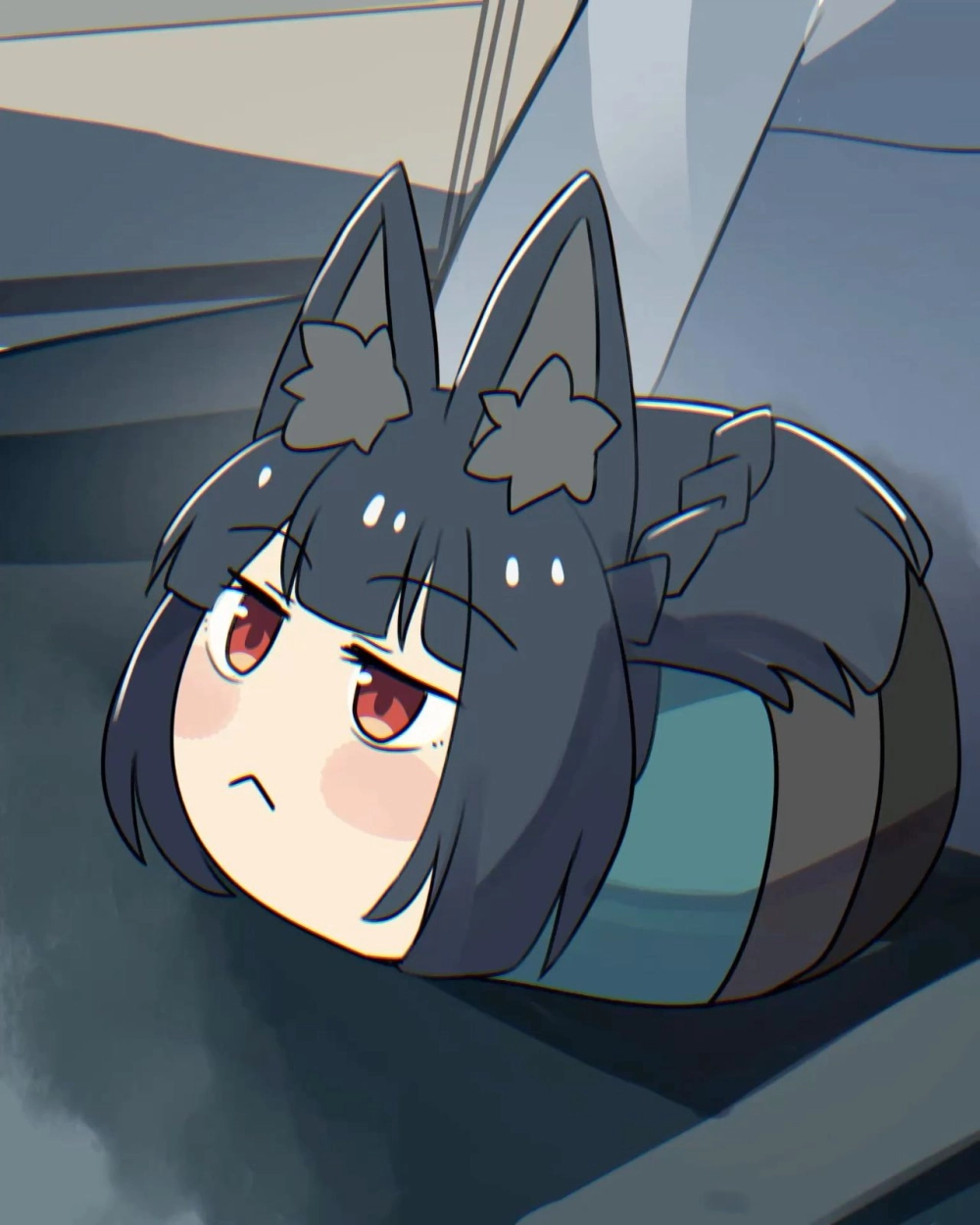 Jane Doe chibi sketch shows simple playful charm