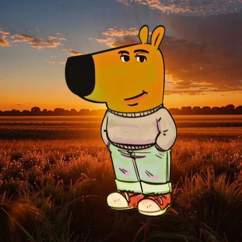 A screenshot of the just a very chill guy meme