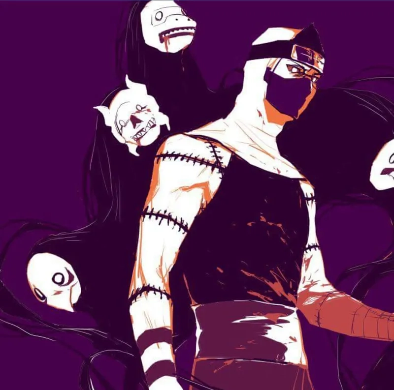 Explore Naruto battles featuring fearsome Kakuzu