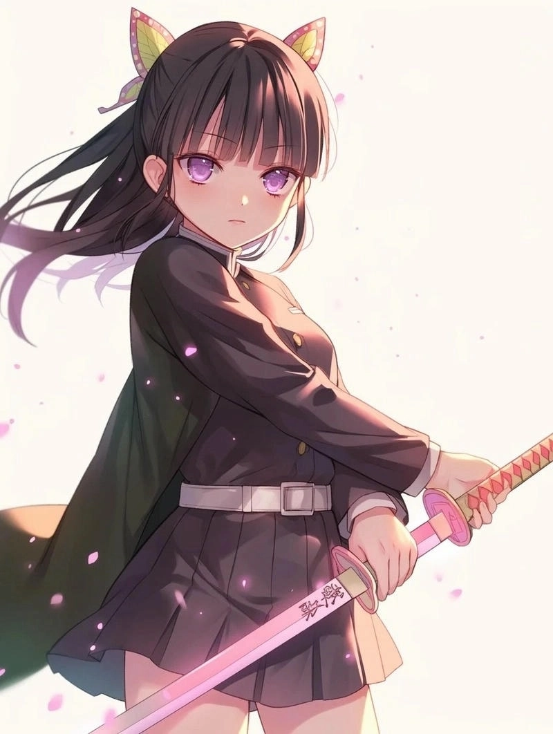 Tsuyuri Kanao meets demon slayer shinobu in battle