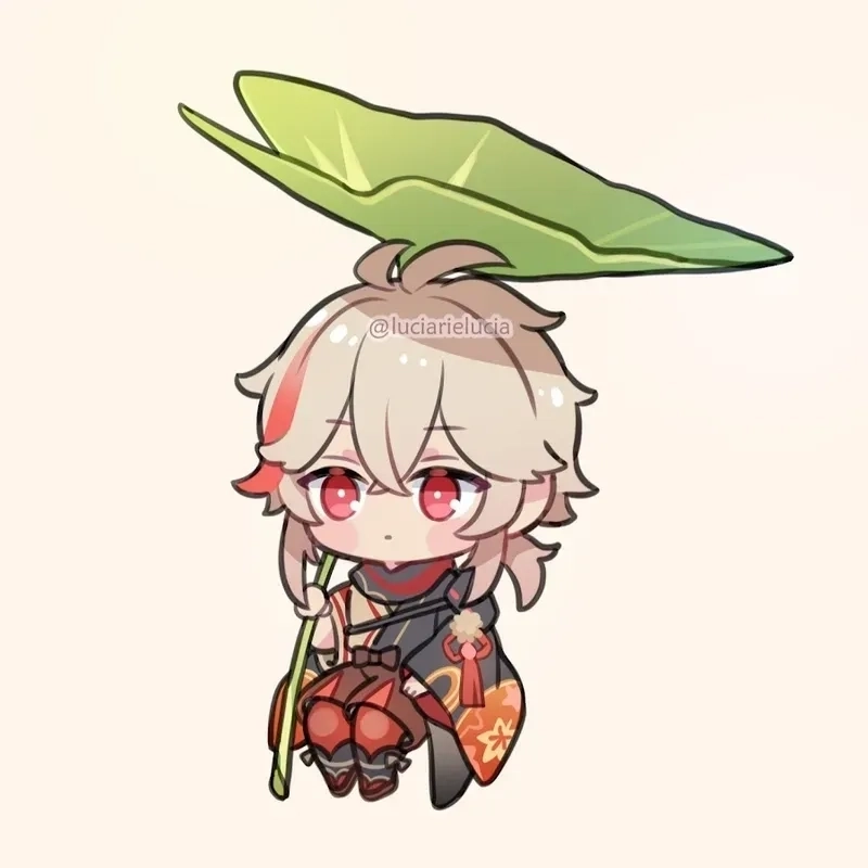 Chibi Kazuha feels tiny yet full of grace