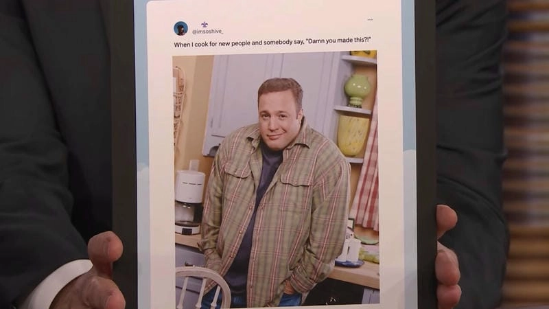 A perfect kevin james shrugging meme