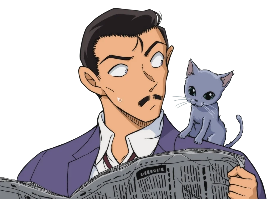 Relax with sleeping kogoro in this Detective Conan scene