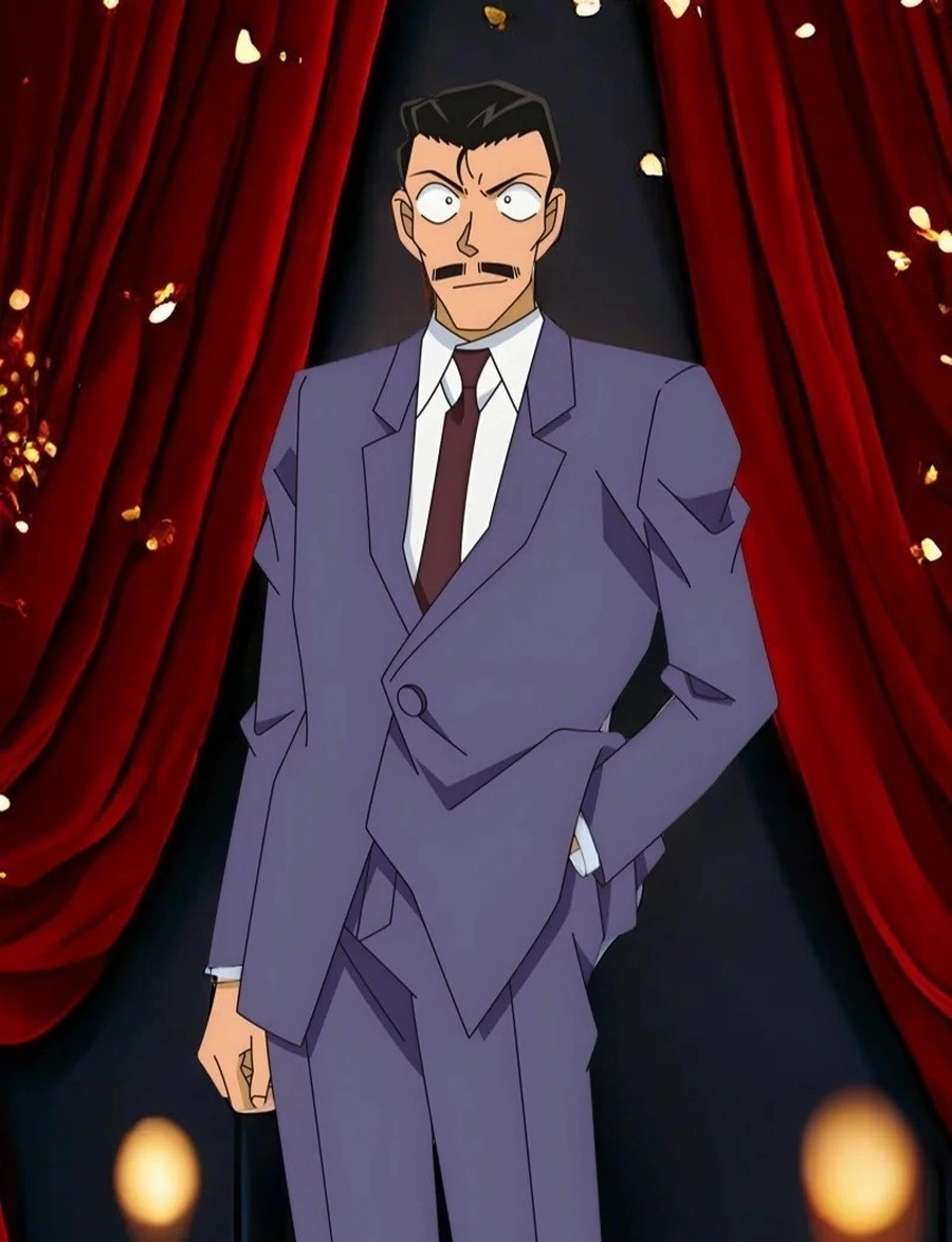 Richard Moore alias Kogoro Mori shows clever detective skills