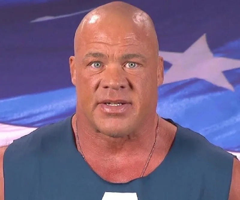 That famously uncanny kurt angle expression