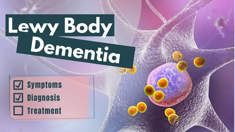 Informative chart showing Lewy Body Dementia symptoms