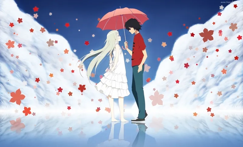 Cool love anime images blended with anime boy images