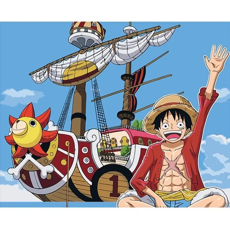 Creative Luffy anime images with vibrant Luffy fanart