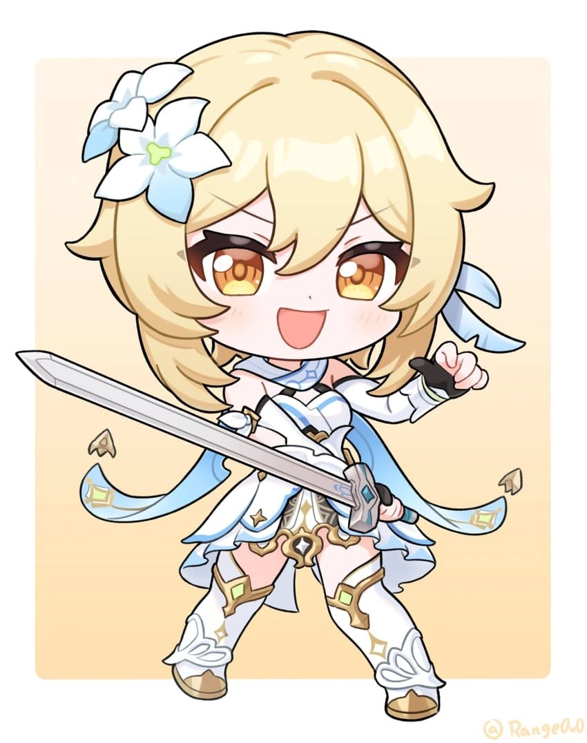 Kawaii Lumine chibi feels playful and sweet