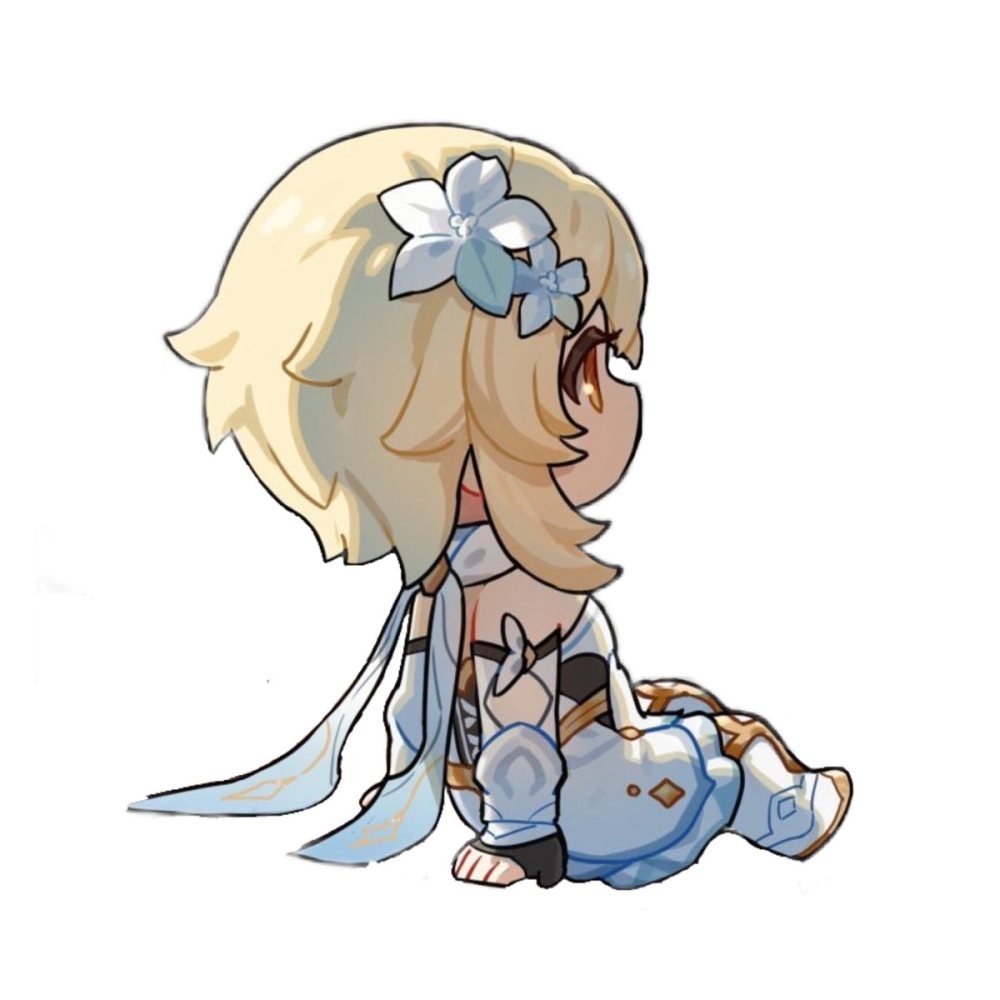 Lumine chibi art glows with fantasy charm