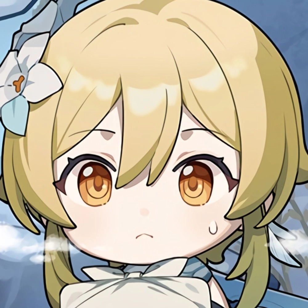 Lumine chibi pfp brings lively profile vibes