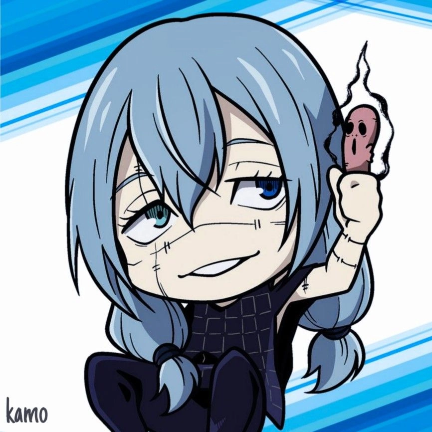 Mahito chibi eerie smile with dark charm